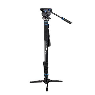 Imagem de Benro Monopé de alumínio #3 MCT38AF, 4 seções 3 pernas Base Flip Lock S4 Head (MCT38AFS4)