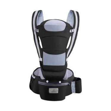 Imagem de Canguru para Carregar Bebê com 12 Posições Bolsa Ergonômica, Conforto Superior e Fácil de Usar Aguenta Até 20kg (PRETO)
