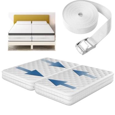 Imagem de Consss Conector de cama de solteiro de 10 m de comprimento, conector de colchão duplo para fazer King, conversor de cama de solteiro para cama king ajustável, resistente e durável sem deformação