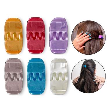 Imagem de Kit 120 Piranhas Presilha Pequena Cabelo Tridente Peroladas