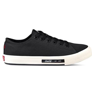 Imagem de Tênis Coca-Cola Daytona Classic Canvas Masculino, Preto, 39
