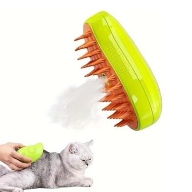 Imagem de Escova Para Gatos A Vapor 3 Em 1 Pente Autolimpante Vaporizador Pente de Remoção de Pelos Cães E Gatos - NEXUS MARKET