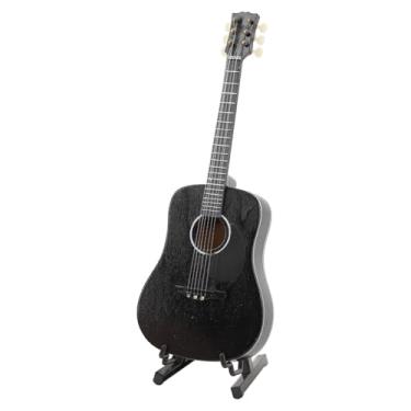 Imagem de Modelo de Guitarra Em Miniatura, Modelo de Mini Guitarra de Resina e Basswood Com Suporte, Mini Instrumento Musical, Modelo de Casa de Bonecas Em Miniatura,Mini Ornamentos Musicais