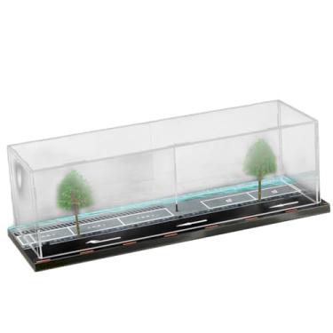 Imagem de Amagogo 1:64 Escala Diecast Brinquedo Carro de Armazenamento Estacionamento Cena Cena Modelo Presentes Estacionamento Garagem Modelo para Prateleira Modelo, Canto