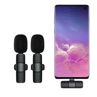 Imagem de Microfone De Lapela Sem Fio Portátil Áudio Vídeo Gravação Mic Para Celulares (IPHONE+ 1 MICRO)