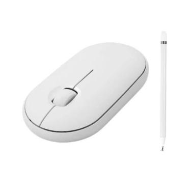 Imagem de Caneta Touch Ponta Dupla + Mouse Bluetooth Para Tablet Galaxy S9 FE 12