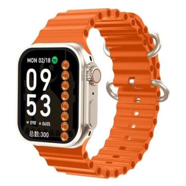 Imagem de Smartwatch Series 10 Ultra W69+ Plus Nfc Super Amoled 2GB Laranja - Mi