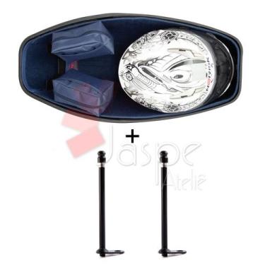 Imagem de Forração Pcx 150 Forro Premium Baú 16 18 Azul + 2 Antena - Jaspe Ateli