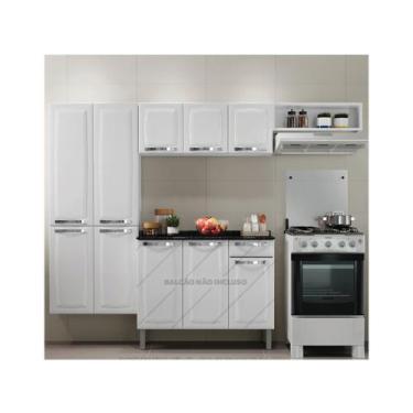 Imagem de Cozinha Compacta Itatiaia Rose - 7 Portas Aço, Branco