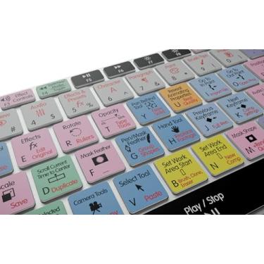 Imagem de KB Covers - Teclado de alumínio Pro retroiluminado 3 em 1 Photoshop Illustrator InDesign - macOS - EUA | Teclado de design gráfico, atalhos Adobe | Teclas retroiluminadas