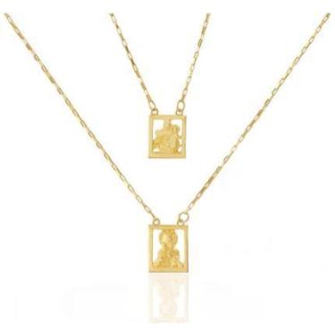 Imagem de Escapulário em ouro 18k Vazado Joia religiosa - Elegancy Joias