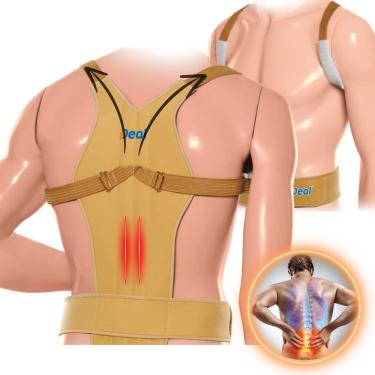 Imagem de Colete Corretor Postural Masculino Feminino Unissex Completo Ajustável