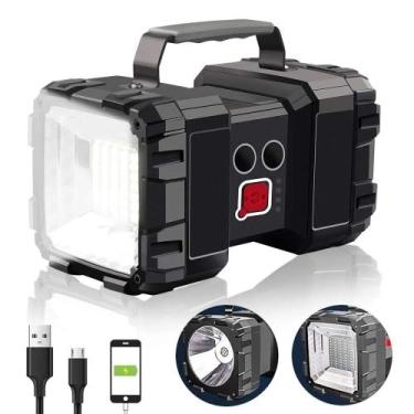 Imagem de Lanterna LED Holofote Farolete Alto Alcance Super Forte 40w Recarregáv