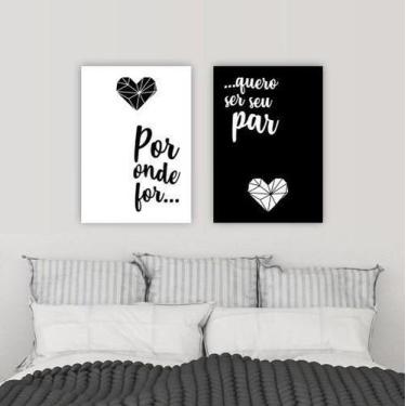 Imagem de Placas Decorativas Pvc Para Quarto E Sala Casal Sem Moldura - Fixa Per