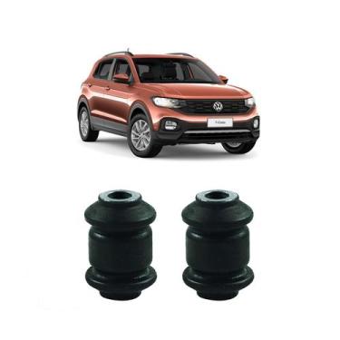 Imagem de 2 Borracha Dianteira Menor Leque Volks Tcross 2020 2021 2022 - Auto Fl