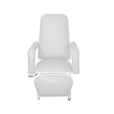 Imagem de Poltrona Reclinável Hospitalar Descanso Standard Azul Céu - Metal Solu