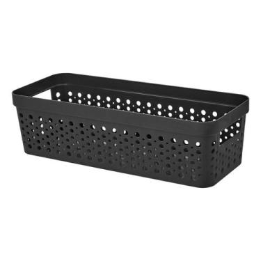 Imagem de Cestos Organizador s/ Tampa Trama Rattan 3,6L Usual Utilid - Usual Uti