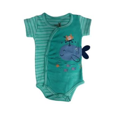 Imagem de Body Manga Curta Bebê Kiko e Kika REF:10334, L062, Menta, M