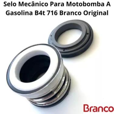 Imagem de Selo Mecânico Para Motobomba A Gasolina B4T 716 Branco Original