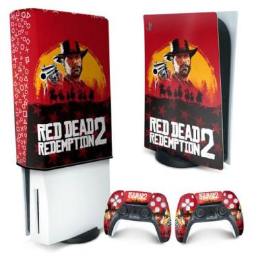 Imagem de Capa Anti Poeira e Skin Compatível PS5 - Red Dead Redemption 2 - Pop A