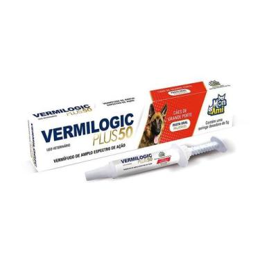 Imagem de Vermífugo Vermilogic Plus 50 para Cães de Porte Grande 5g - Mon Ami