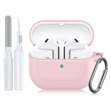 Imagem de Capa de silicone à prova de choque para Samsung Galaxy Buds 3 Pro & Buds 3 - Rosa