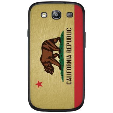 Imagem de Cellet Capa vintage com bandeira CA para Samsung Galaxy S3 - bege