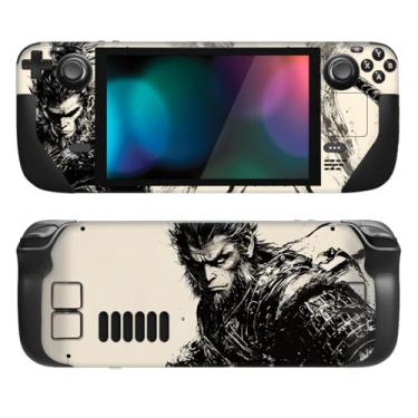 Imagem de PlayVital Conjunto completo de decalque de película protetora para LCD Steam Deck, adesivos personalizados capa de vinil para Steam Deck OLED - Inkblade Wukong