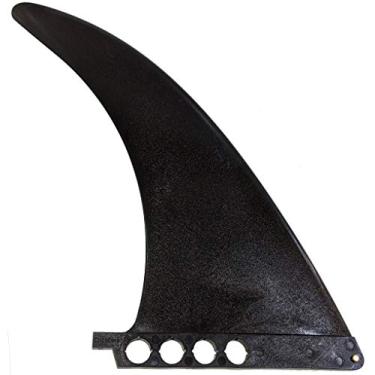 Imagem de 28 cm EUA Box Center Single Fin Skeg Plástico rígido para Longboard Nose Rider Surfboard SUP Stand up Paddleboard (Preto (sem parafuso incluído))