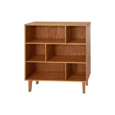 Imagem de Estante para Livros para Sala em Madeira Organizadora Charme Meu Móvel