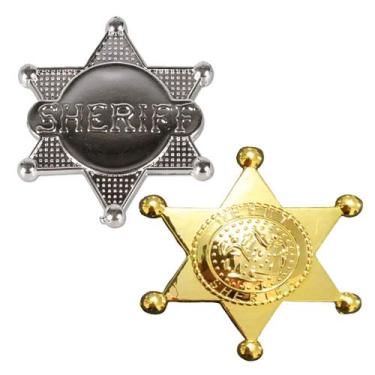 Imagem de Estrela de Xerife de Plástico para Fantasias - Extra Festas