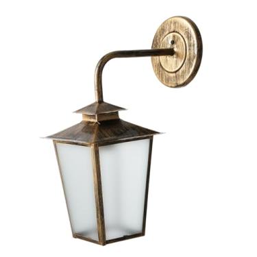 Imagem de Luminária Lustre Arandela Colonial de Parede Vidro Mini Boreal 14BN (Ouro Velho)