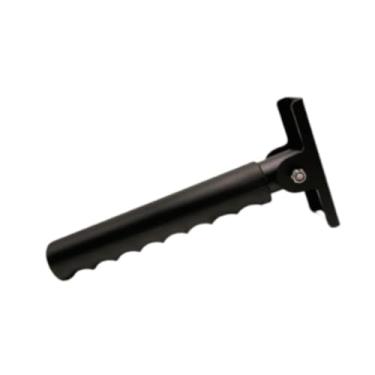 Imagem de YIJU Alça de assistência de porta Alça auxiliar Utilitário Liga de alumínio Barra de apoio dobrável Alça de parede Corrimão utilitário para idosos, Preto, S