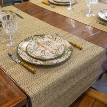 Imagem de Passadeira Para Mesa Em Junco 1,50mt X 45cm Caminho Mesa - Decore Fáci