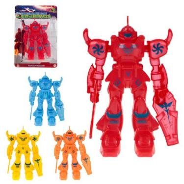 Imagem de Boneco robô brinquedo soldadinho plástico super heróis - ARTBRINK