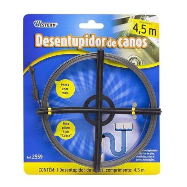 Imagem de Desentupidor Pias Canos Ralos Vasos Sanitários Calhas Esgoto - Western