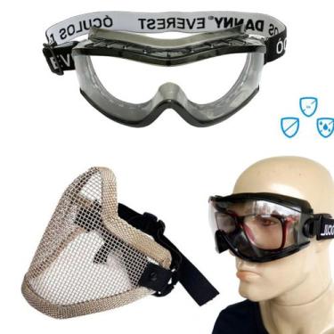 Imagem de Kit Oculos Protecao Paintball Anti Risco Anti Embaçante Balistico UV C