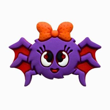 Imagem de Kit 50 Peças aplique Emborrachado Aranhas Coloridas - RAE, rox