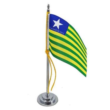 Imagem de Mini Bandeira Mesa Piauí mastro 15 cm - SP Bandeiras 