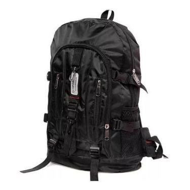Imagem de 5 Mochilas Semi Impermeável Moto Ciclista Masculin Preta 50l - oem, Pr