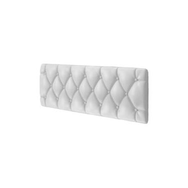 Imagem de Cabeceira Estofada Cama Box Solteiro 90 cm Paris - Magazine L, Branca