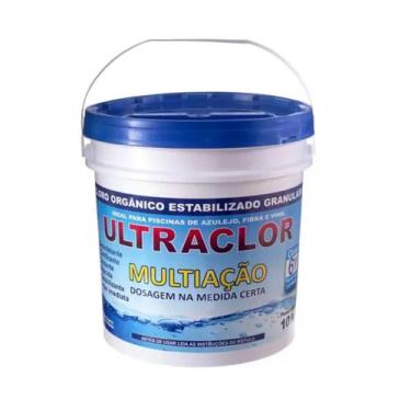 Imagem de Balde de 2,5 kg de cloro organico dicloro ultraclor concentrado 42%, A