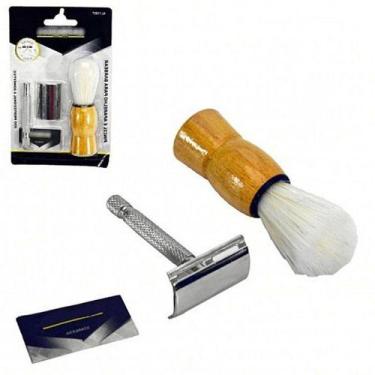 Imagem de Pincel e Aparelho para Barbear Profissional Alfacell