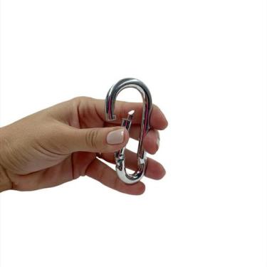 Imagem de Mosquetao trava simples 7x70mm 180kg para esporte e trabalho - BELENUS