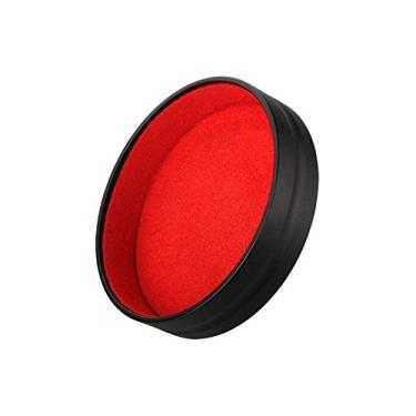 Imagem de YEWOOP LQ/Q2-C Metal Lens Cap Compatible with Leica Q (Typ 116) Q2, Camera Black Front Lens Cover Insider Red Flannel