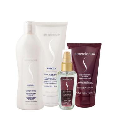 Imagem de Kit Senscience Smooth Intensif True Hue Home Care Sérum (4 produtos)