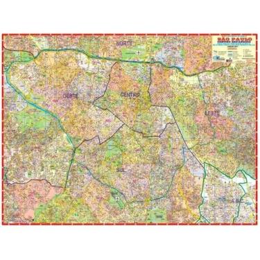Imagem de Mapa Da Cidade De São Paulo Centro Expandido 120 X 90 Cm - Pontos Turí