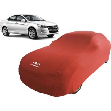 Imagem de Capa De Tecido Para Proteção Do Carro Jac J5 - Mz, Vermelha