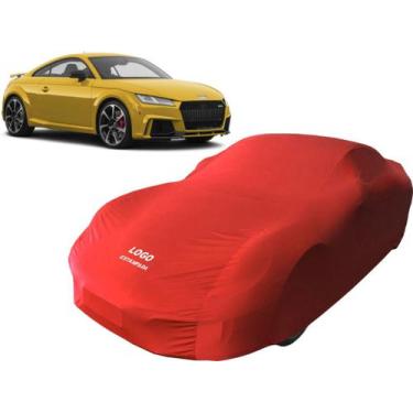 Imagem de Capa Para Proteger Pintura Do Carro Audi Tt Rs Tecido Macio - Mz, Verm