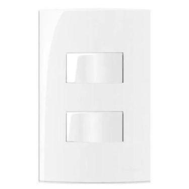 Imagem de Conjunto 2 Teclas Interruptor Paralelo 10A 250V Embutir Sleek Margiriu
